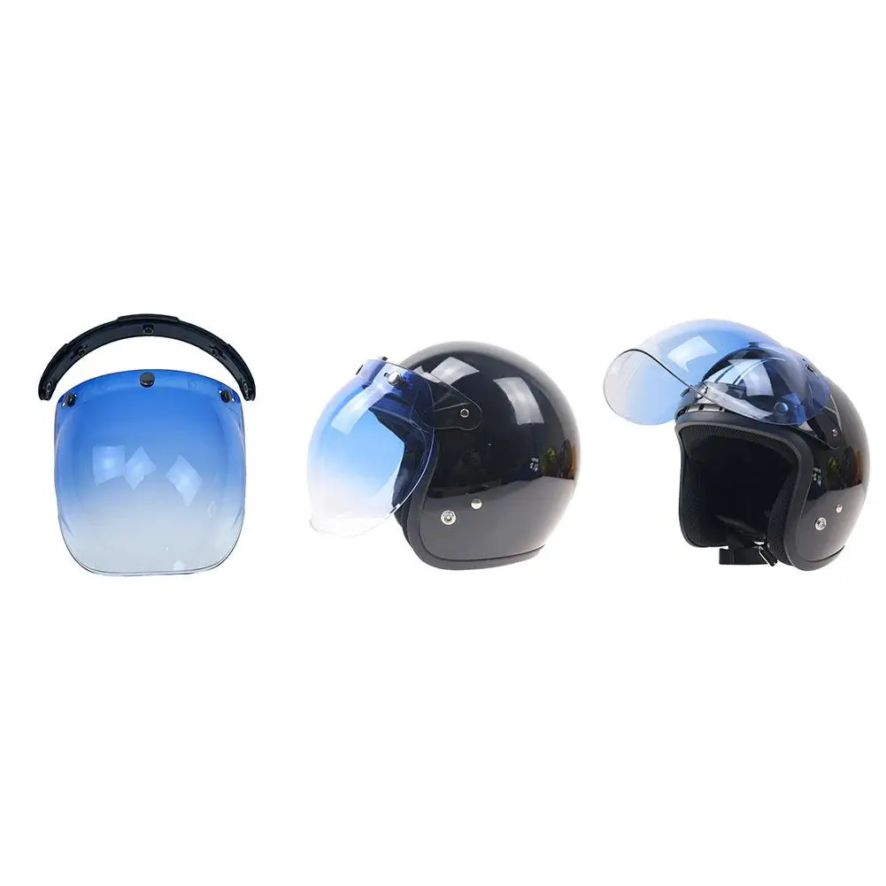 

Motorcycle Helmet Shield Mirror Lens Flip UP Down Face Bubble Lens Base Safety