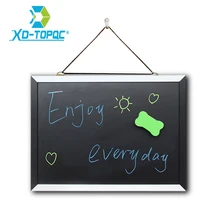 XINDI New Magnetic Blackboard MDF Black & White Wooden Frame ChalkBoard 25*35cm Home Decorative Message Board For Notes Lousa