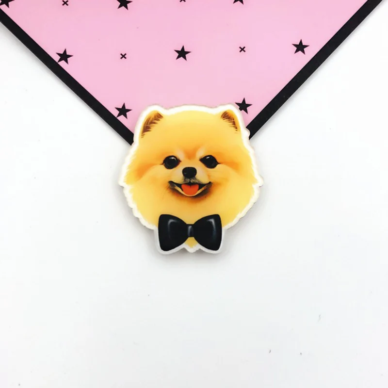 Brooch High Quality Cartoon 1PC Acrylic Badges Animals For Backpacks Harajuku Cute Dog Pins For Clothes Hot Sale Kawaii Cat - Окраска металла: 3