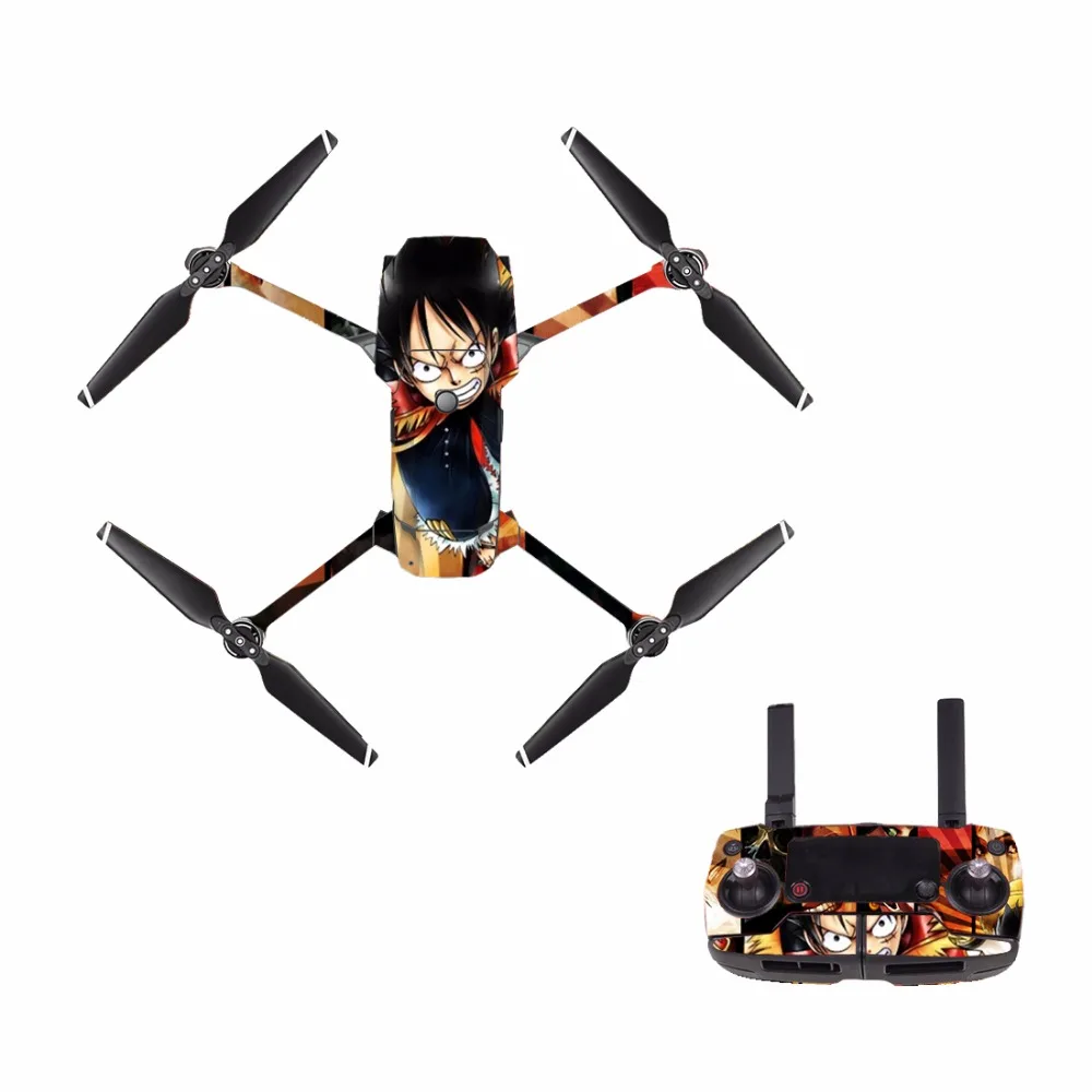 

[M0176] one piece Luffy for DJI Mavic Pro Decal Skin Sticker Drone Body + Remote Controller + 3 Battery Protection Film Cover