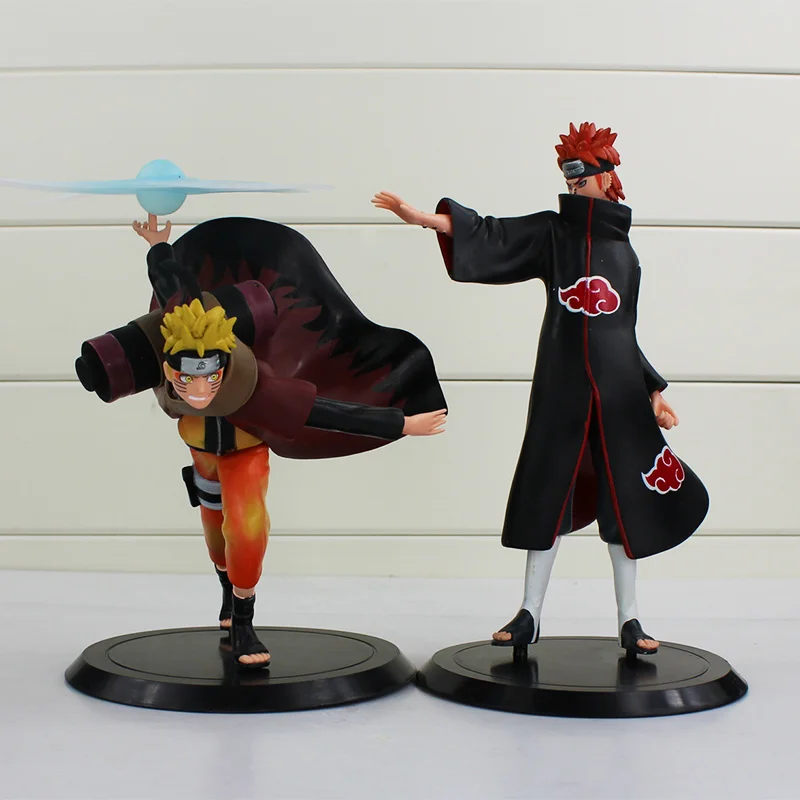 Аниме Наруто Yahiko + Uzumaki Naruto экшн фигурки из ПВХ 2 шт./лот бесплатная доставка 16 18