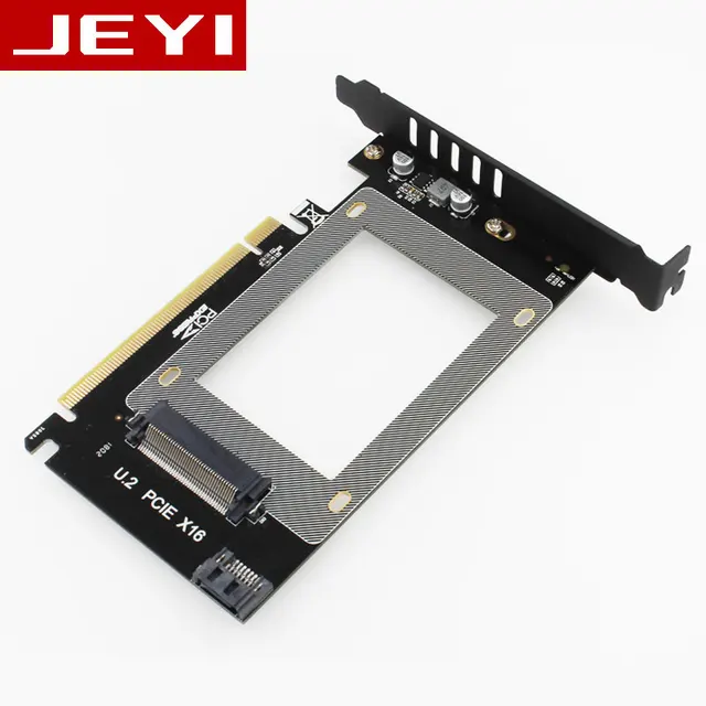 JEYI-Adaptador de SFF-8639 U2X16 pci-express 3,0, 4x, a U.2 X16, NVMe, PCIe, SSD, PCI-e a U2, M2, NGFF, 2,5 ", SSD a PCI-E, X16, intel x4 JEYI-Adaptador de SFF-8639 U2X16 pci-express 3,0, 4x, a U.2 X16, NVMe, PCIe, SSD, PCI-e a U2, M2, NGFF, 2,5 ", SSD a PCI-E, X16, intel x4