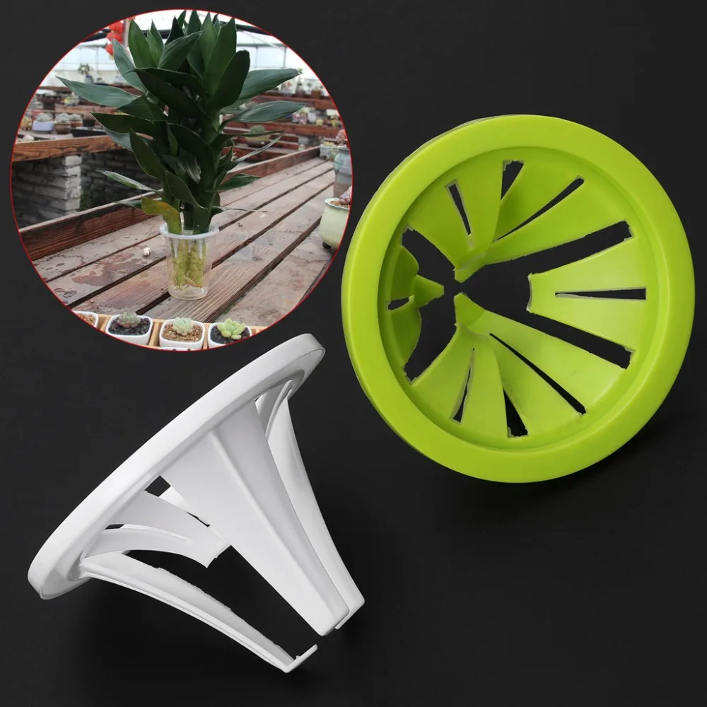 

OOTDTY Hydroponics Rhizome Plant Fixed Tool Holes Type Flower Pot Basket Home Accessory