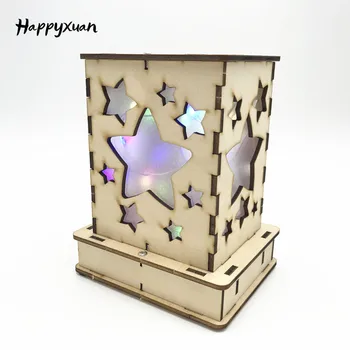 

Happyxuan Girls DIY Science Educational Toys Electric Kits Lab Experiments For Children Stars in Bottle LED Crafts Kids Creative