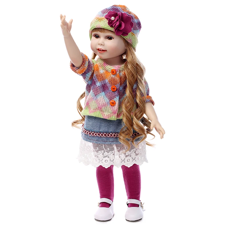 

2018 New Arrival Best Christmas Gift Vinyl Kids Playmate Baby American Girl Toys Doll 18 Inch