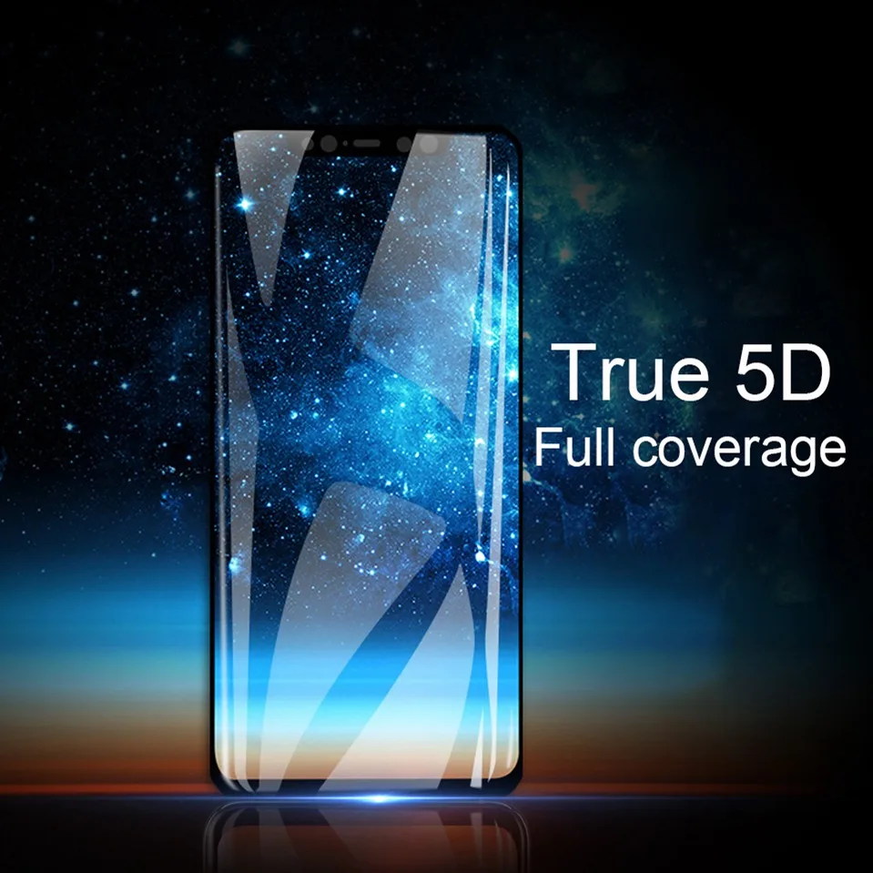 5D Tempered Glass For Xiaomi Pocophone F1 Glass For Xiaomi Redmi Note 4X 6 5 Pro 5 Plus Mi A1 A2 8 SE Poco F1 Screen Protector   (9)