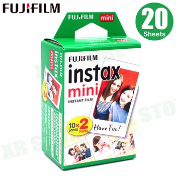 20 ピース/箱 fujifilm instax mini 8 film 20 シートカメラインスタントミニ 7s 25 50s 90 写真用紙白エッジ 3 インチワイドフィルム