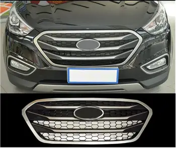 

styling case For Hyundai ix35 2013-2015 Original high quality ABS Front Grille Trim Racing Grills Trim Environment accessories