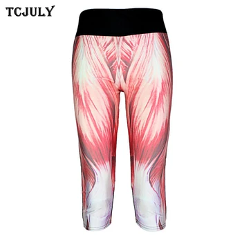 

TCJULY Plus Size Women's Capris Pants High Waisted Skinny Push Up Cropped Trousers Breathable Stretchy Summer Pants With Pockets