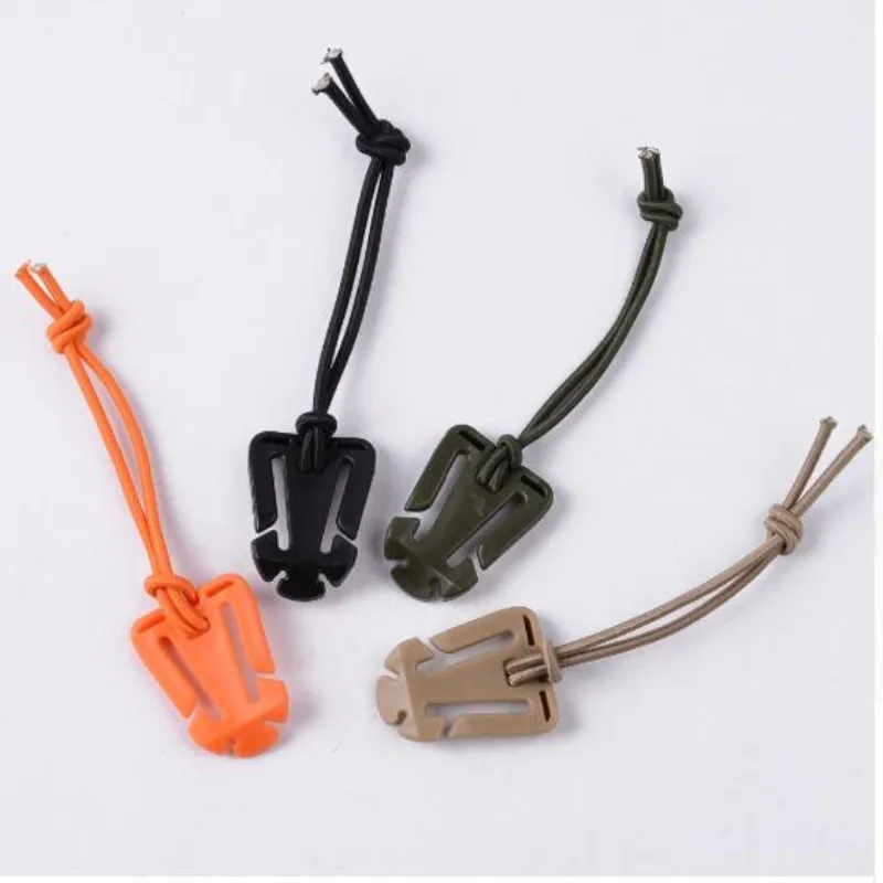 1Pc EDC Molle Backpack Carabiner EDC Tool Elastic Rope Webbing Buckle Winder Climbing Accessories