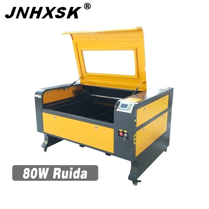  JNHXSK 80W power CNC laser router computer numerical control 1000x800mm fence blade work table new 