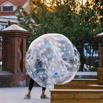 

1.5M Human Knocker Ball Inflatable Bumper Bubble soccer Zorb Ball for Adult Completely Deflated Apply Plumber's Glue Protection