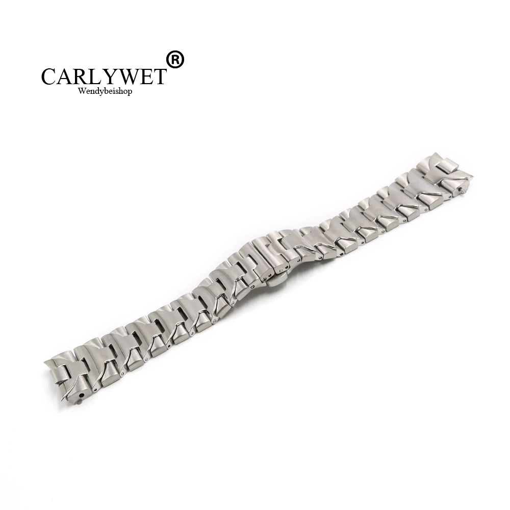 CARLYWET 24 мм Высокое качество Серебряный Ближний польский насыщенный загнутым