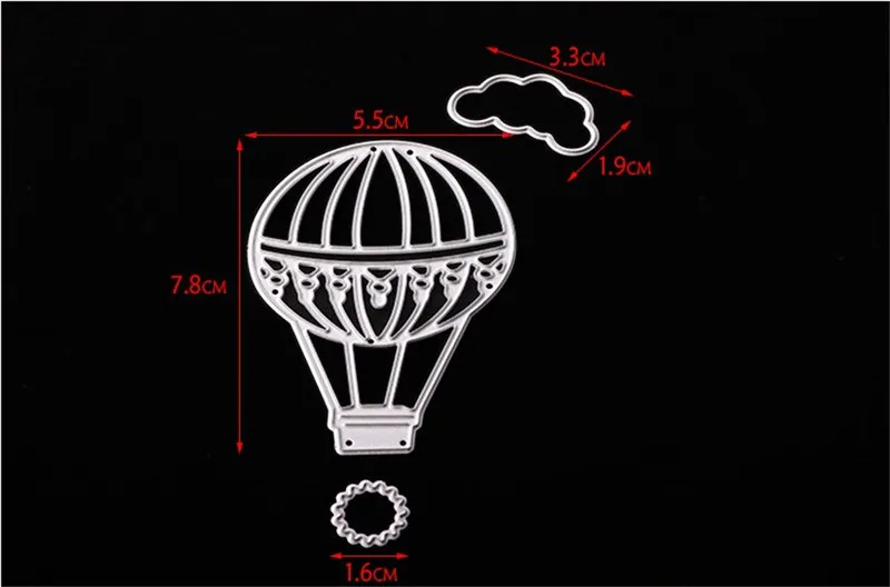 Горячий воздушный шар высечка металла Скрапбукинг тиснение папка Костюм для sizix fustella Большая дробилка резки