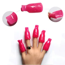 10 шт./компл. носимых акриловый Фрезер для ногтей cо шлифовальными зажим для снятия лака Пластик нейл-арта пористый шапки клип УФ-гель Инструмент воскресения зажим