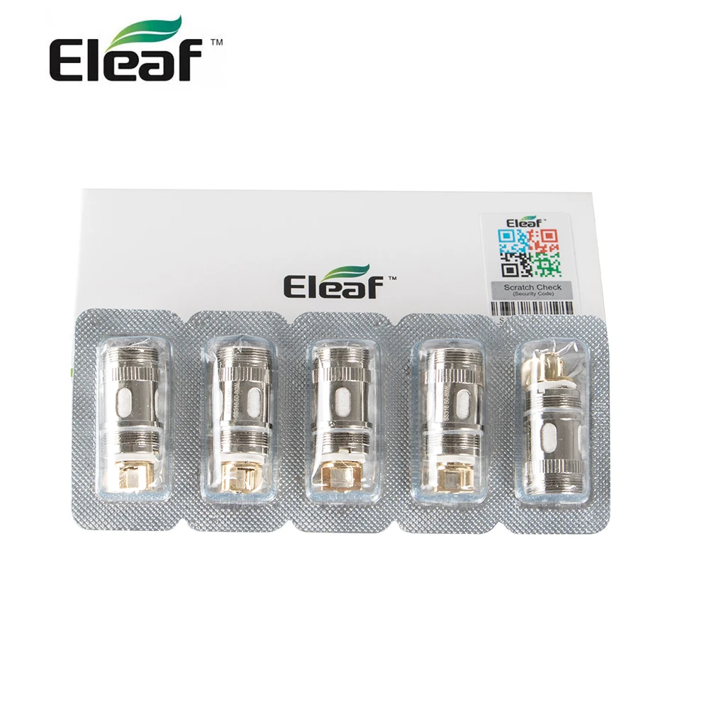 

Original 5pcs Eleaf ECL 0.18hm/0.3ohm Coil Replacement Eleaf Coil fit Eleaf ijust 2/MELO 2/MELO 3/iJust S Vape Tank Evaporator