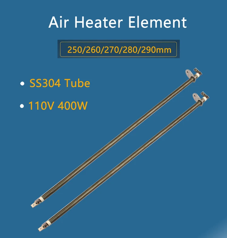 6 шт. 6.6mmX250/260/270/280/290 мм 110 В 350 Вт Нагревательный элемент для электрической духовкой, электронные аксессуары для духовки