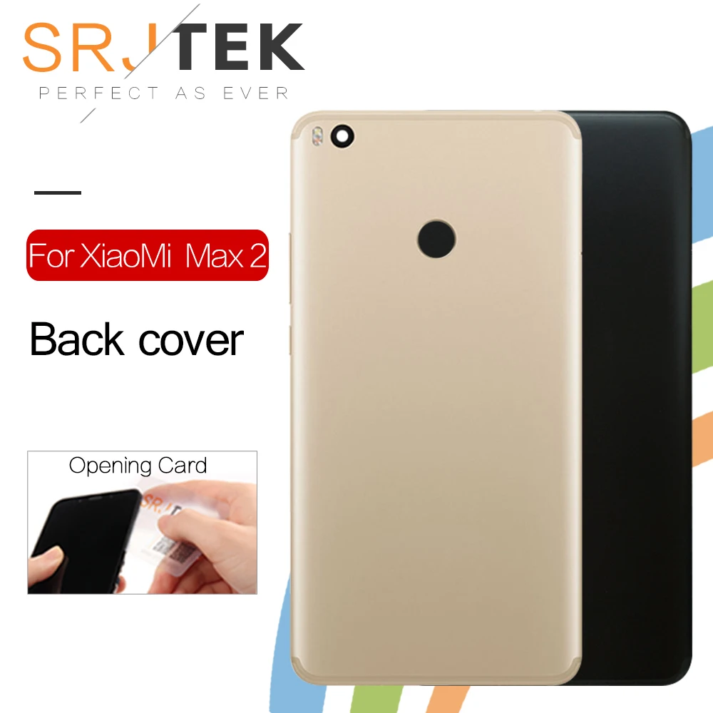 SRJTEK задний корпус для Xiaomi Max 2 задняя крышка Батарейная дверь с кнопкой Power Voluem