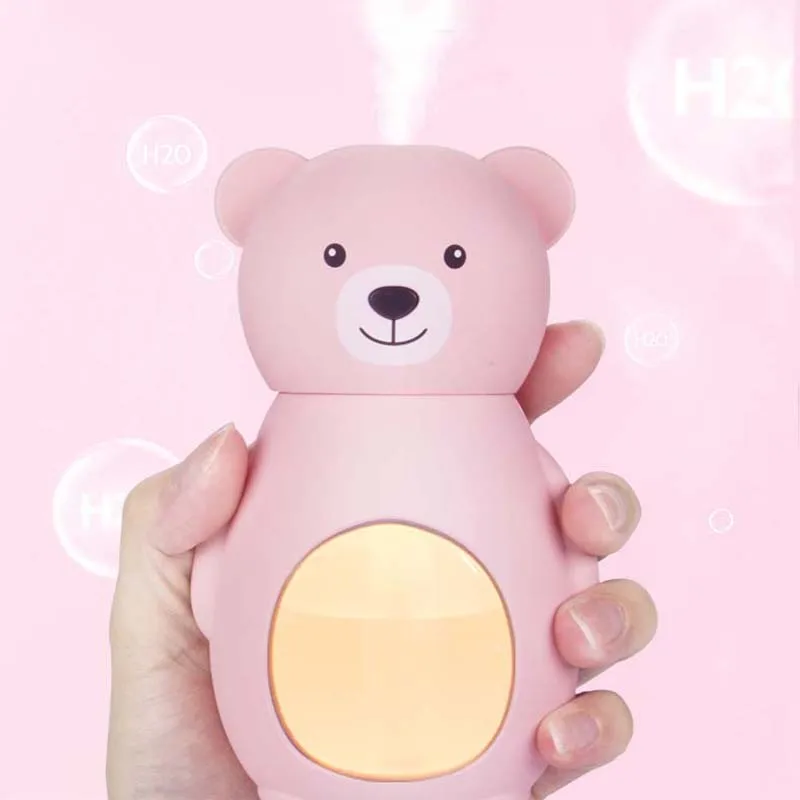 

Cute Little Bear Humidifier ABS Material USB Diffuser 160ml Mini Air Humidifier For Home Office Car Gifts