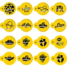 Свадебные украшения помадки формы для выпечки печенье плесень кофе, бариста шаблон Детские вечерние инструменты для приготовления печенья reposteria patisserie