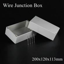 200x120x113mm ABS Waterproof Junction Boxes Connection Outdoor Indoor Distribution Monitoring Box Electric Enclosure Case IP65
