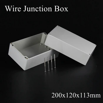 

200x120x113mm ABS Waterproof Junction Boxes Connection Outdoor Indoor Distribution Monitoring Box Electric Enclosure Case IP65