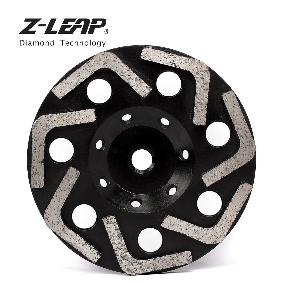 

Z-LEAP 6" 1PC Diamond Cup Grinding Wheel High Quality Concrete Floor Sanding Disc With 5/8-11 M14 For Angle Grinder Grit 30-100