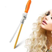 Профессиональный 9 мм щипцы для завивки волос Магия Керлинг палочка инструмент для завивки волос электрические вьющиеся волосы небольшой объем парикмахерские