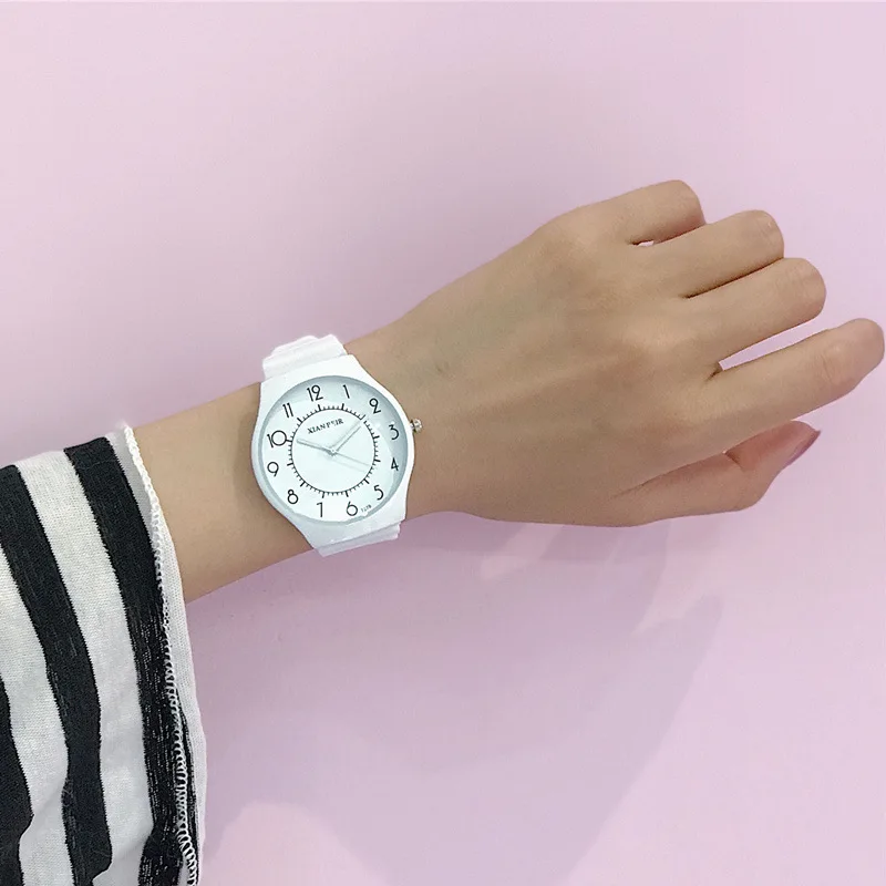 

New Silicone Candy Jelly Student Watch ladies Clock Fashion Flamingo Watches Children Cartoon Wristwatch women Quartz Watch