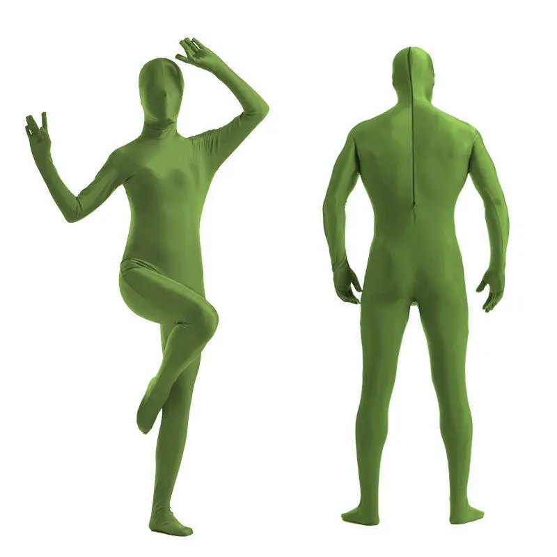 

Kid Adult Army Green full body Unisex Lycra Spandex Bright 2nd Skin Zentai Costumes Bodysuit Unitard leotard