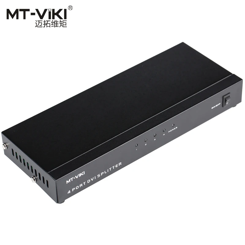 MT-VIKI 4 Port DVI Splitter Video Distributor 1 Input 4 Output Multiple LCD Monitor Sync Display DVI-I DVI-D 2048*1536 MT-DV4H