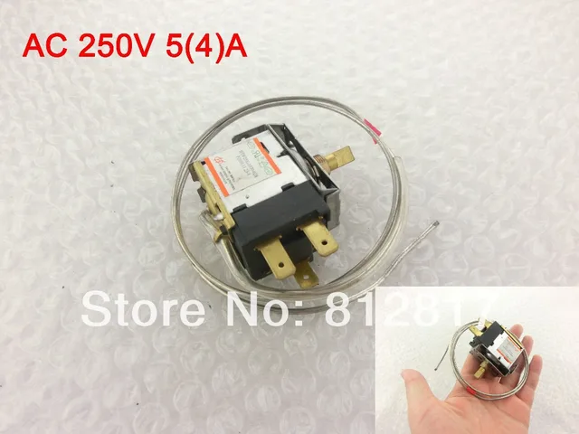 Kühlschrankthermostat : Ac 250 v 5a 3 pin terminals kühlschrank thermostat 5 15 celsius Kühlschrankthermostat : Ac 250 v 5a 3 pin terminals kühlschrank thermostat 5 15 celsius