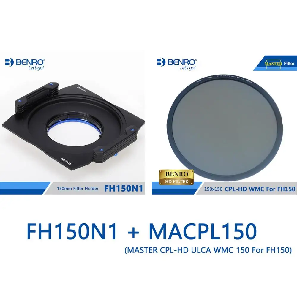BENRO MACPL150 150 мм CPL фильтр мастер CPL-HD ULCA WMC для FH150 мульти покрытие поляризационный фильтр Оптическое стекло DHL - Цвет: FH150N1 MACPL150