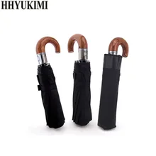 Classic English style Umbrella Men Automatic 10Ribs Strong WindResistant 3 Folding Umbrella Rain Business Male Quality Parasol
