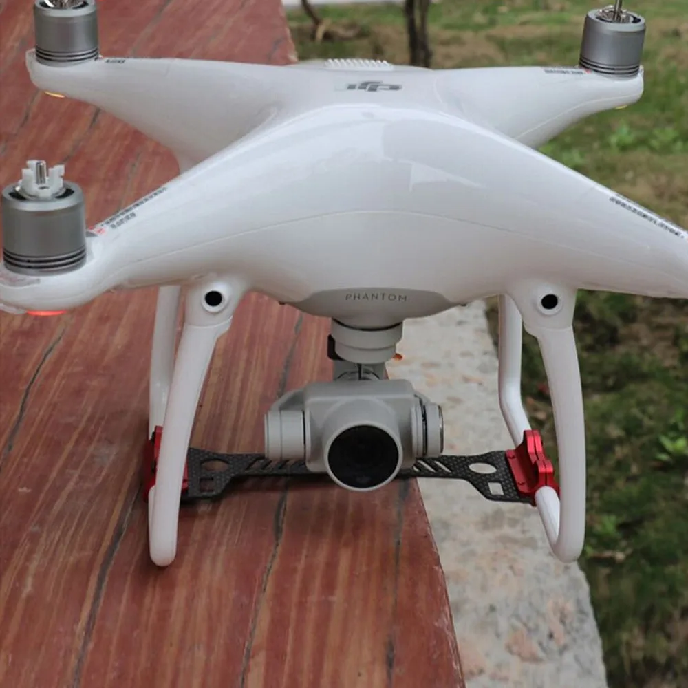 Drone Quick Release углерода волокно камера Gimbal застежка гвардии для DJI Phantom 4 защита при посадке шестерни 0J Прямая