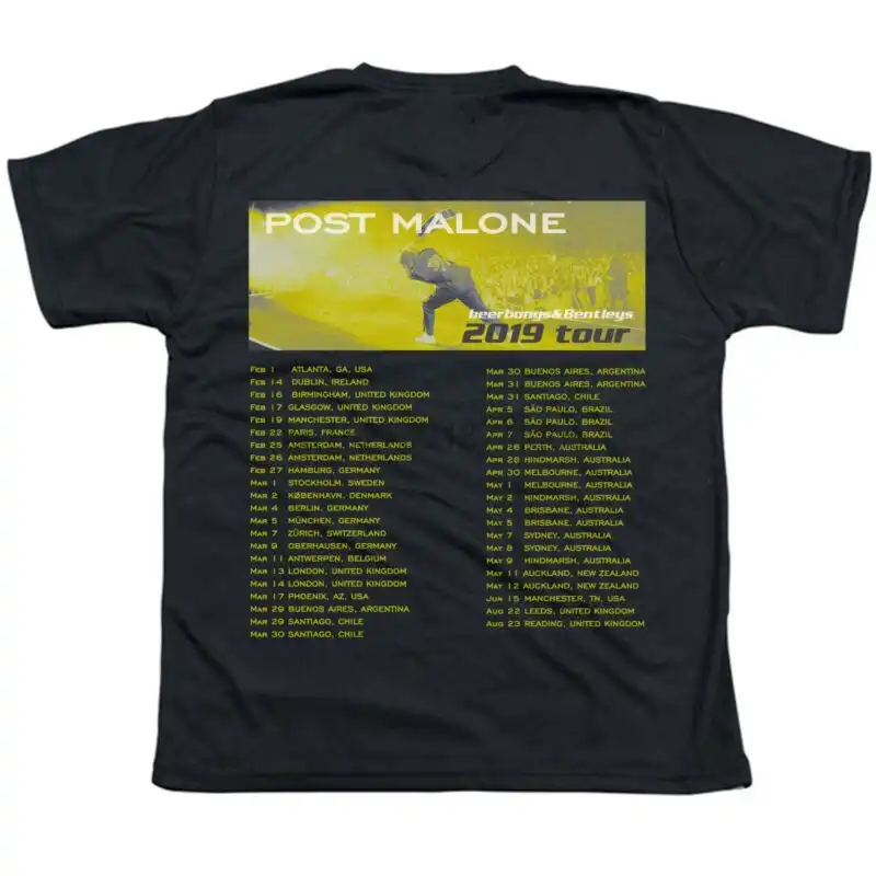 Post Malone Beerbongs Bentleys 2019 Tour Hip Hop Rap With Dates