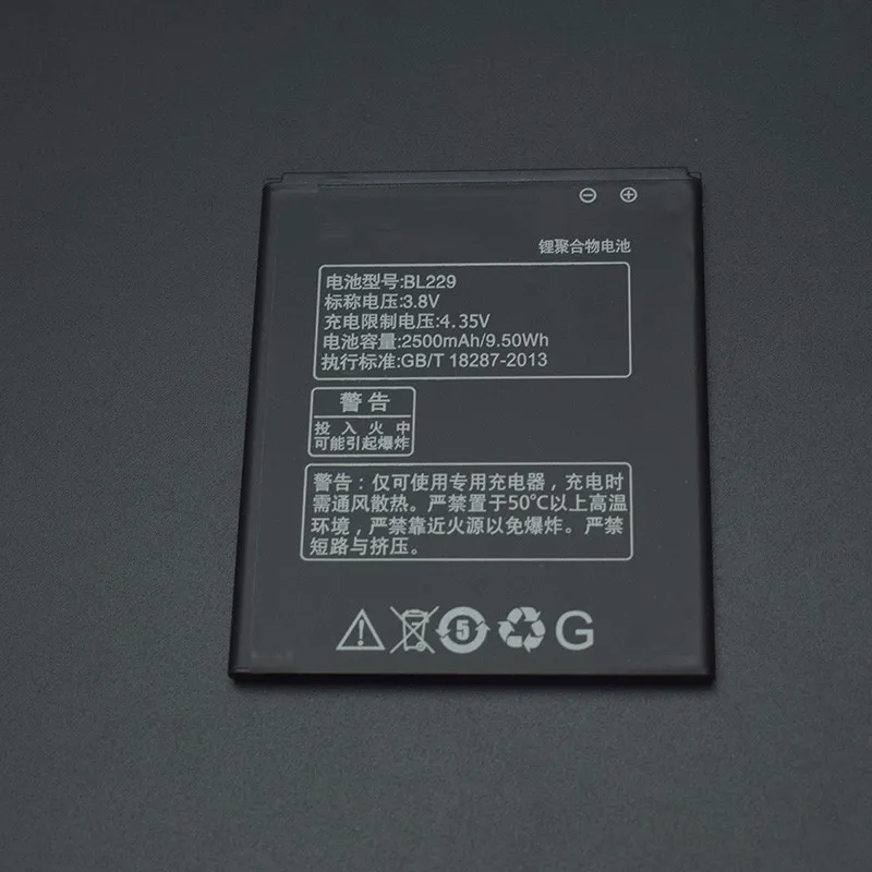 For Lenovo A8 battery 2500mah BL229 large capacity Li on