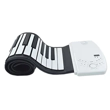 Built-in Lithium battery 88 Keys USB Soft Flexible Electronic Piano Music Silicone Roll Up Musical Instrument Keyboard Piano