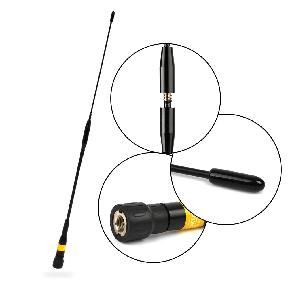 HYS K-610 sma-мале портативной рации антенны Мягкие гибкие VHF/UHF Dual Band 144/430 мГц два