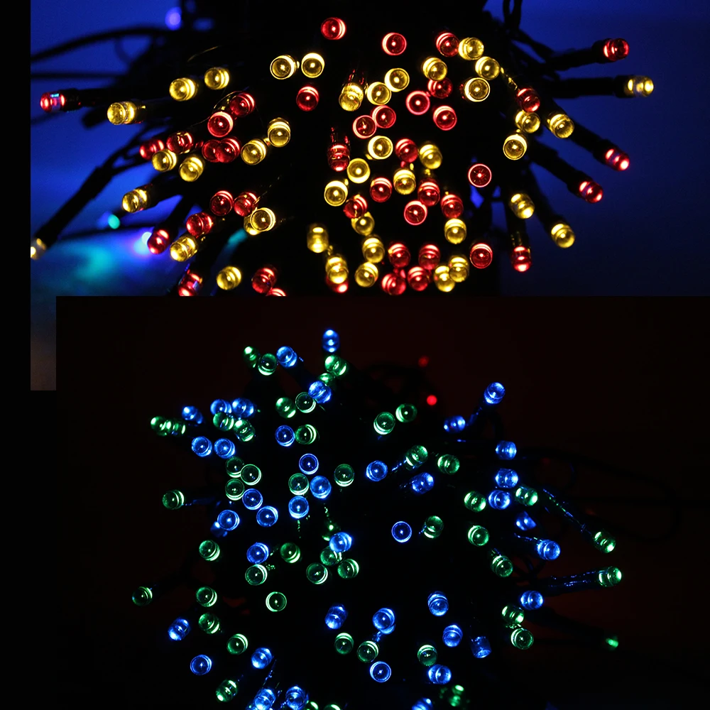 200 LED Solar String Fairy Lights Outdoor Waterproof Holiday Lighting Christmas Garland Solar Power Lamp Solar Garden Light LED (14)