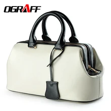OGRAFF Lujo Mujeres de Los Bolsos Diseñador Genuino Bolso Del Doctor de Cuero Bolsos de Hombro Del Bolso Femenino Bolsa de Mensajero Femenino