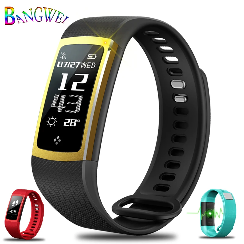 Watches Bangwei Smartwatch Electronic Smart Watch Women Men Running Cycling Climbing Sport Watch Health Pedometer Led Color Screen Watch