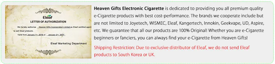 Last VS Atomizer USD States Mod 2 & Battery Original 2ml Eleaf discount GS-Air Basic Kit 100% 2300mah Dollar Only iStick United Stop118 e-cigarettes 2 Last VS Atomizer USD 2