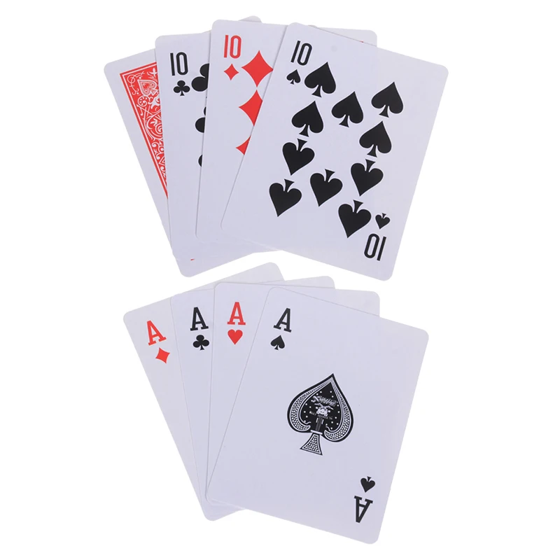 1 набор(4 шт карты) секретные покерные карты просвечивают игральные карты волшебные игрушки простые, но неожиданные фокусы