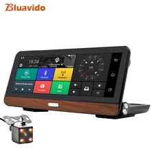 Bluavido 8 inch Android 4G Car DVR GPS Navigation ADAS Full HD 1080P Video Camera Recorder Dual Lens Car detector Remote Monitor