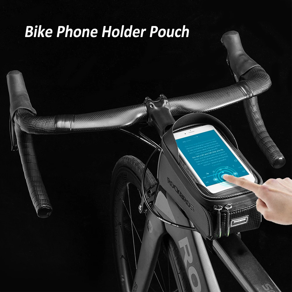 Clearance Bike Phone Bag Top Tube Bag Cycling Front Frame Bag Phone Holder Touch Screen Bike Phone Pouch Front Pannier Case 2