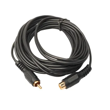 

Hot New In Stock Professional and Practical RCA Male To RCA Female M/F Audio Composite Extension Cable Black 1.8m/4.5m/7.6m