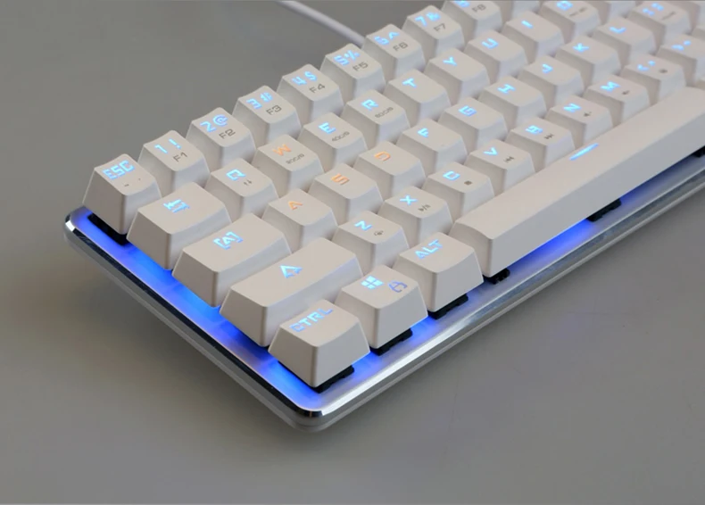 Smart 68 клавиш Magicforce Проводной синий светодиодный с подсветкой USB Механическая игровая клавиатура геймер эргономичная подсветка для ноутбука компьютер