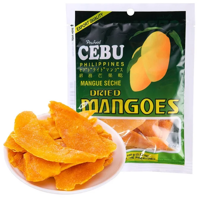 Cebu Philippines dried mango 100g dry Fruits snack food free shipping