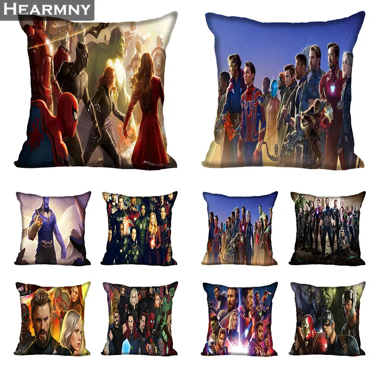 

Avengers 3 Pillow Case For Home Decorative Pillows Cover Invisible Zippered Throw PillowCases 40X40,45X45cm